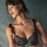 Lace Demi Cup Bras With Sexy Cut Outs (Removable Straps)